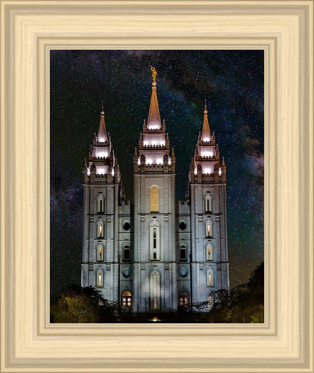 Salt Lake Temple Milky Way Vertical