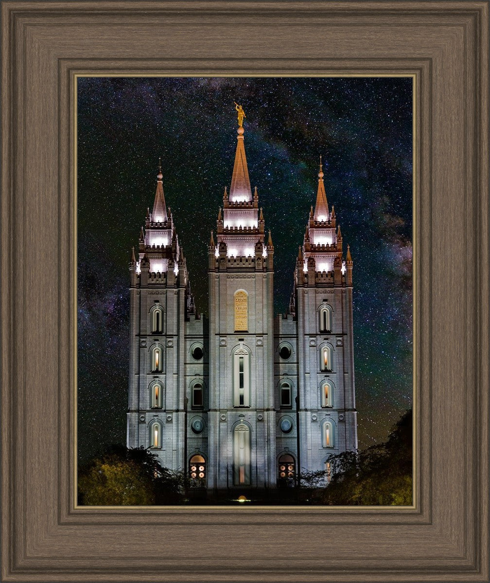 Salt Lake Temple Milky Way Vertical