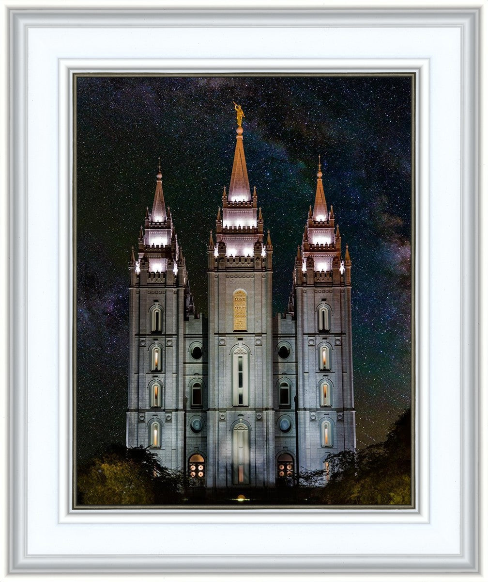 Salt Lake Temple Milky Way Vertical