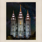 Salt Lake Temple Milky Way Vertical