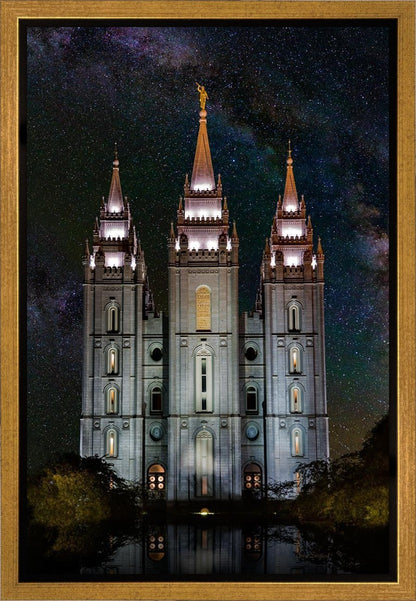 Salt Lake Temple Milky Way Vertical