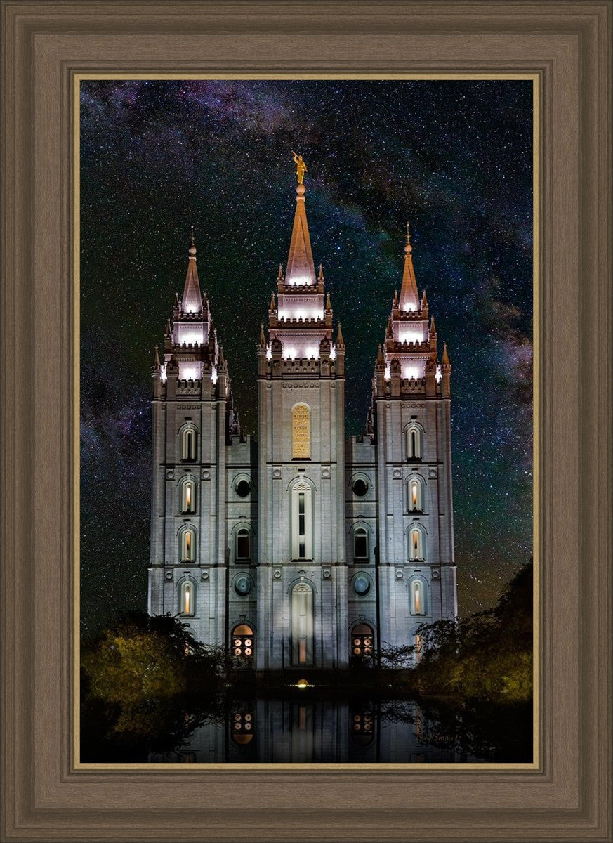 Salt Lake Temple Milky Way Vertical
