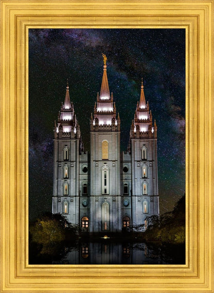 Salt Lake Temple Milky Way Vertical