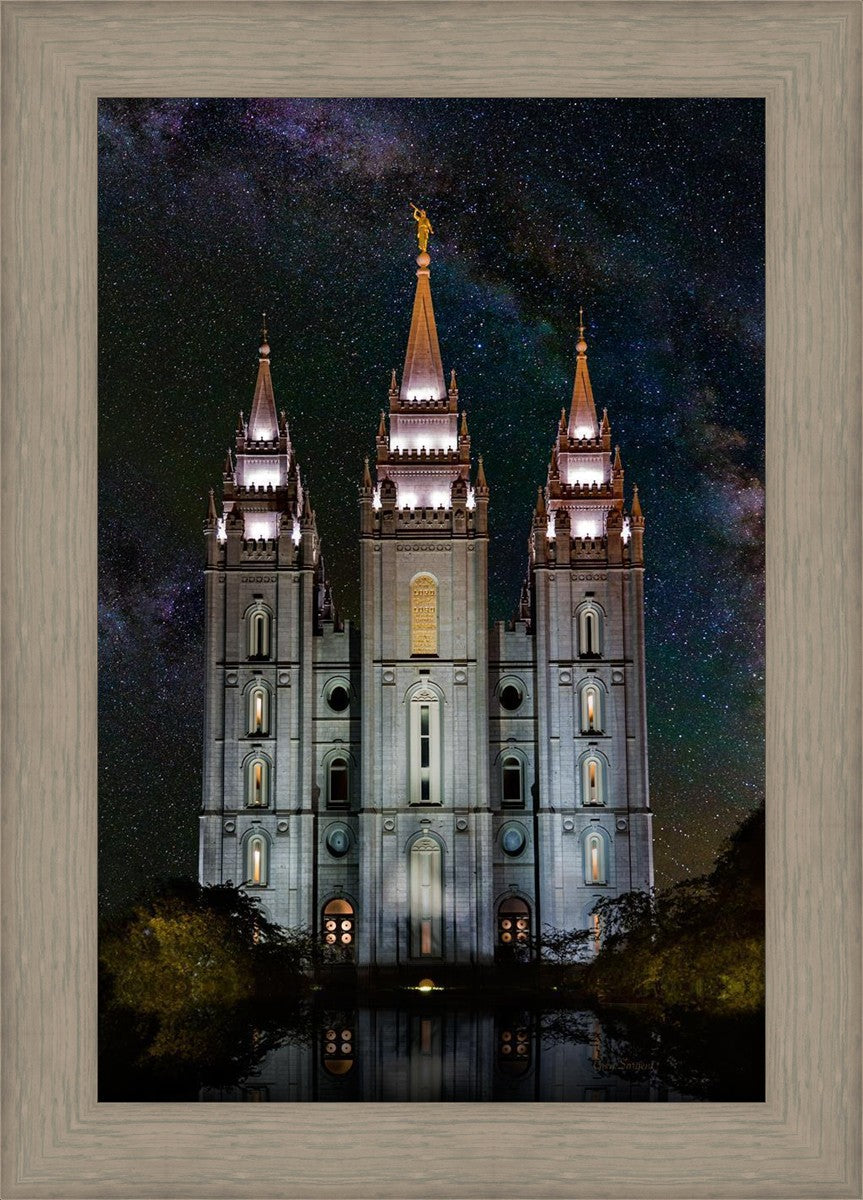 Salt Lake Temple Milky Way Vertical