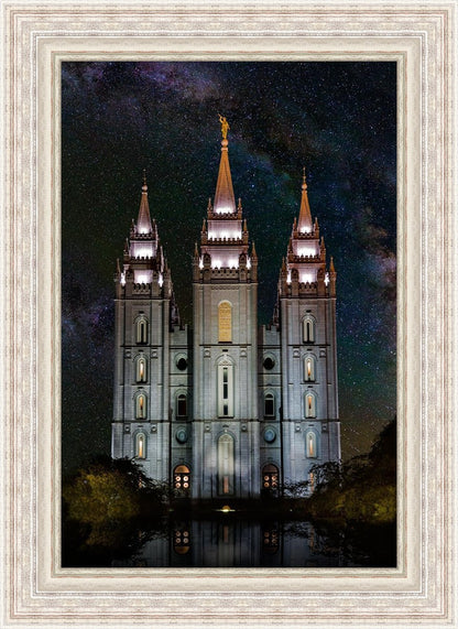 Salt Lake Temple Milky Way Vertical