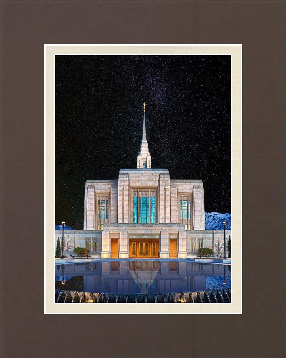 Ogden Temple Milky Way