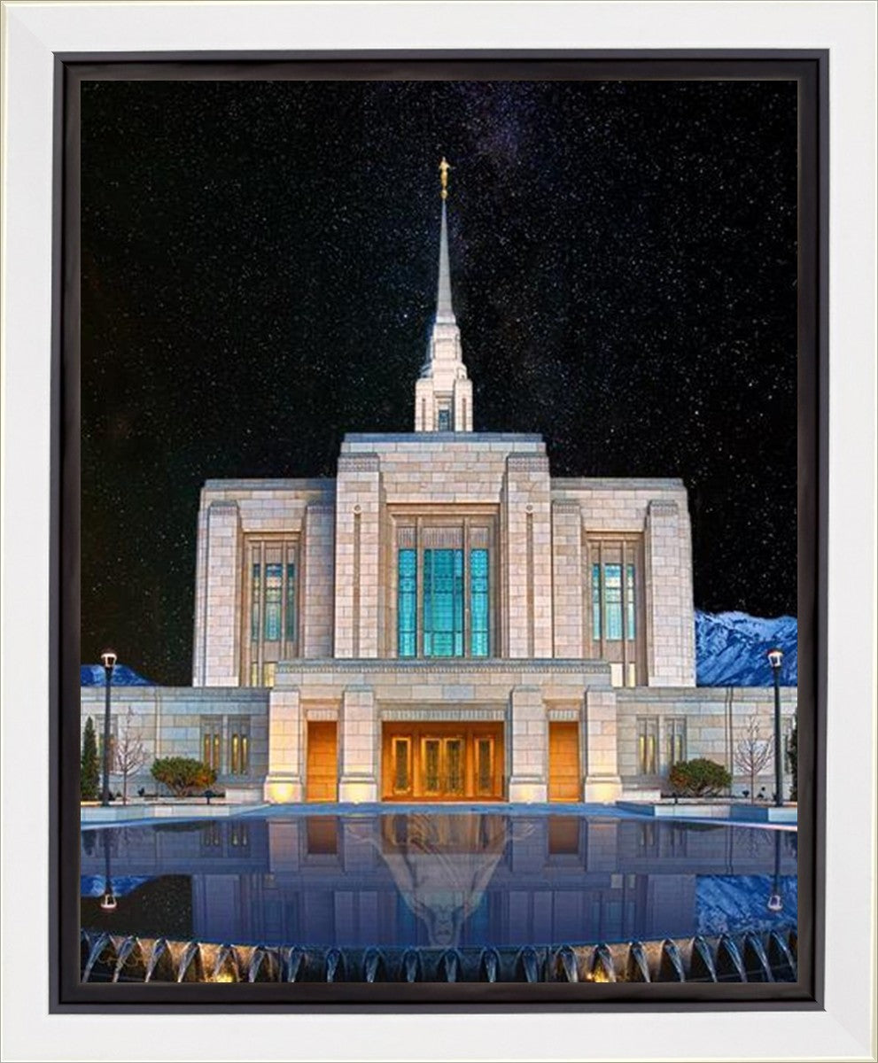 Ogden Temple Milky Way Gallery Wrap