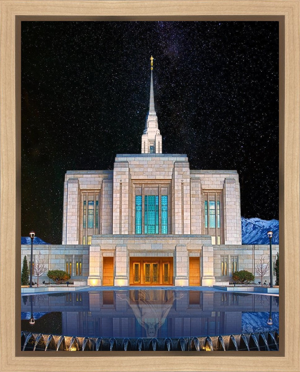 Ogden Temple Milky Way Gallery Wrap