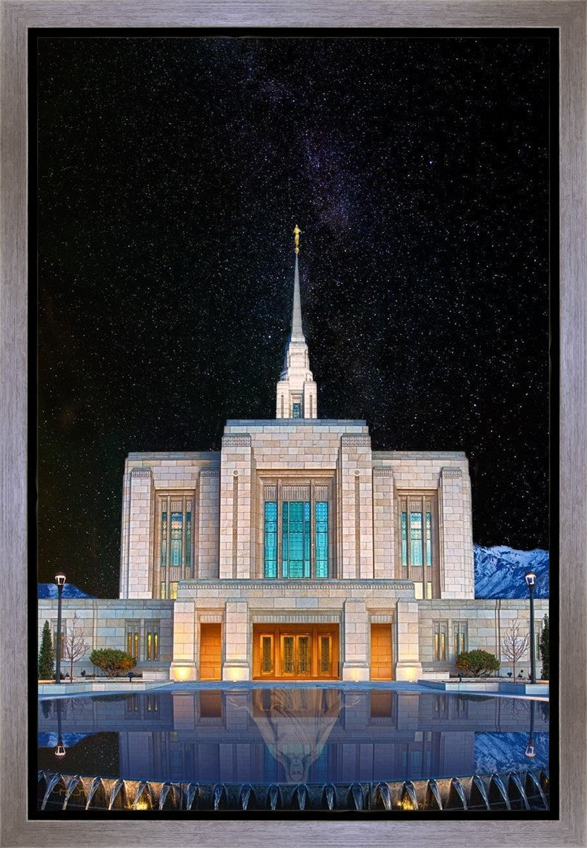 Ogden Temple Milky Way Gallery Wrap