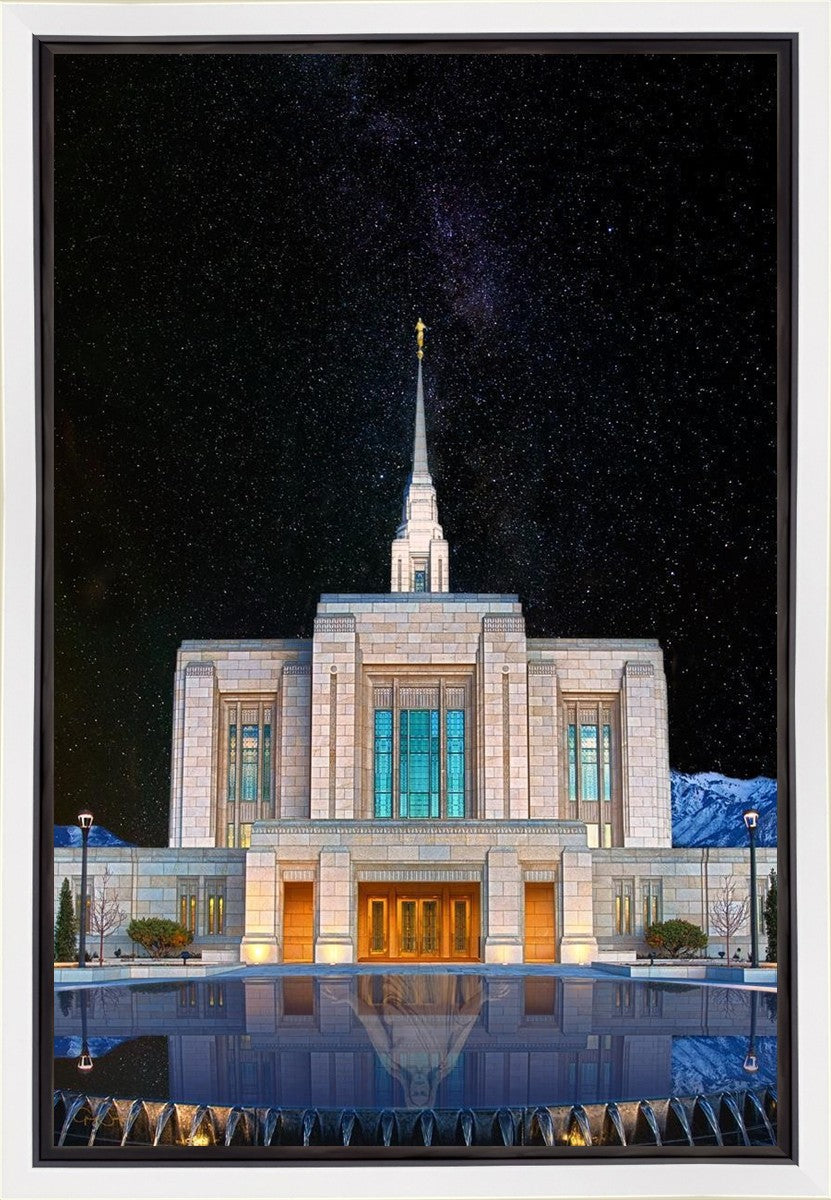 Ogden Temple Milky Way Gallery Wrap