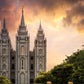 Salt Lake Temple Through the Clouds