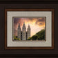 Salt Lake Temple Through the Clouds
