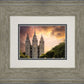 Salt Lake Temple Through the Clouds