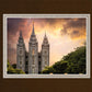 Salt Lake Temple Through the Clouds