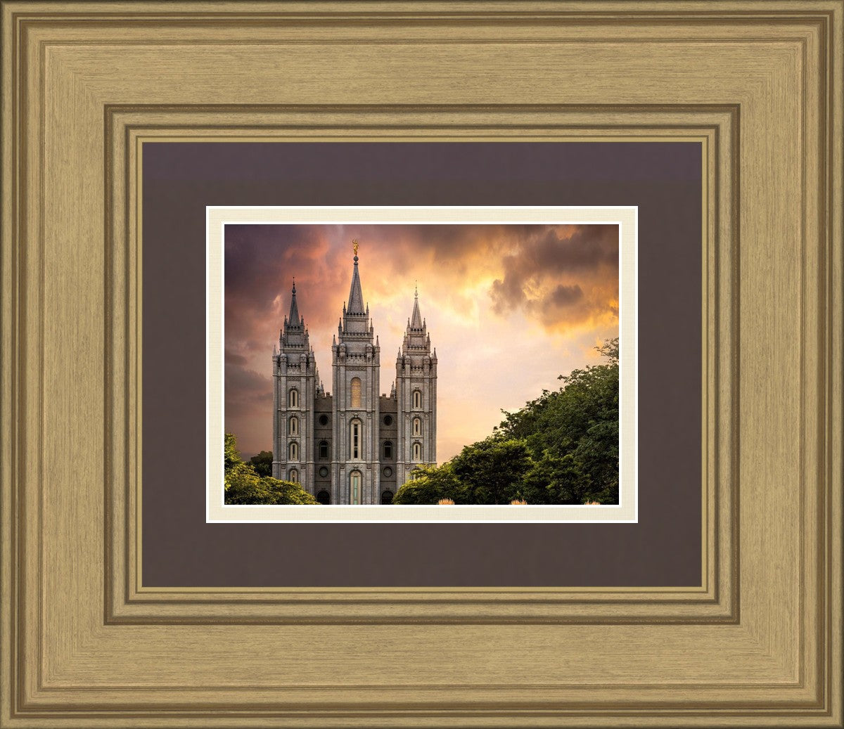 Salt Lake Temple Through the Clouds