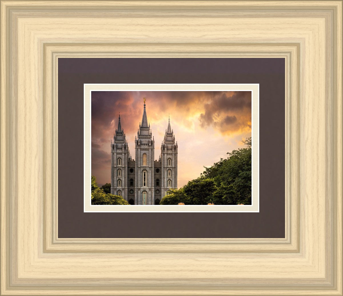 Salt Lake Temple Through the Clouds
