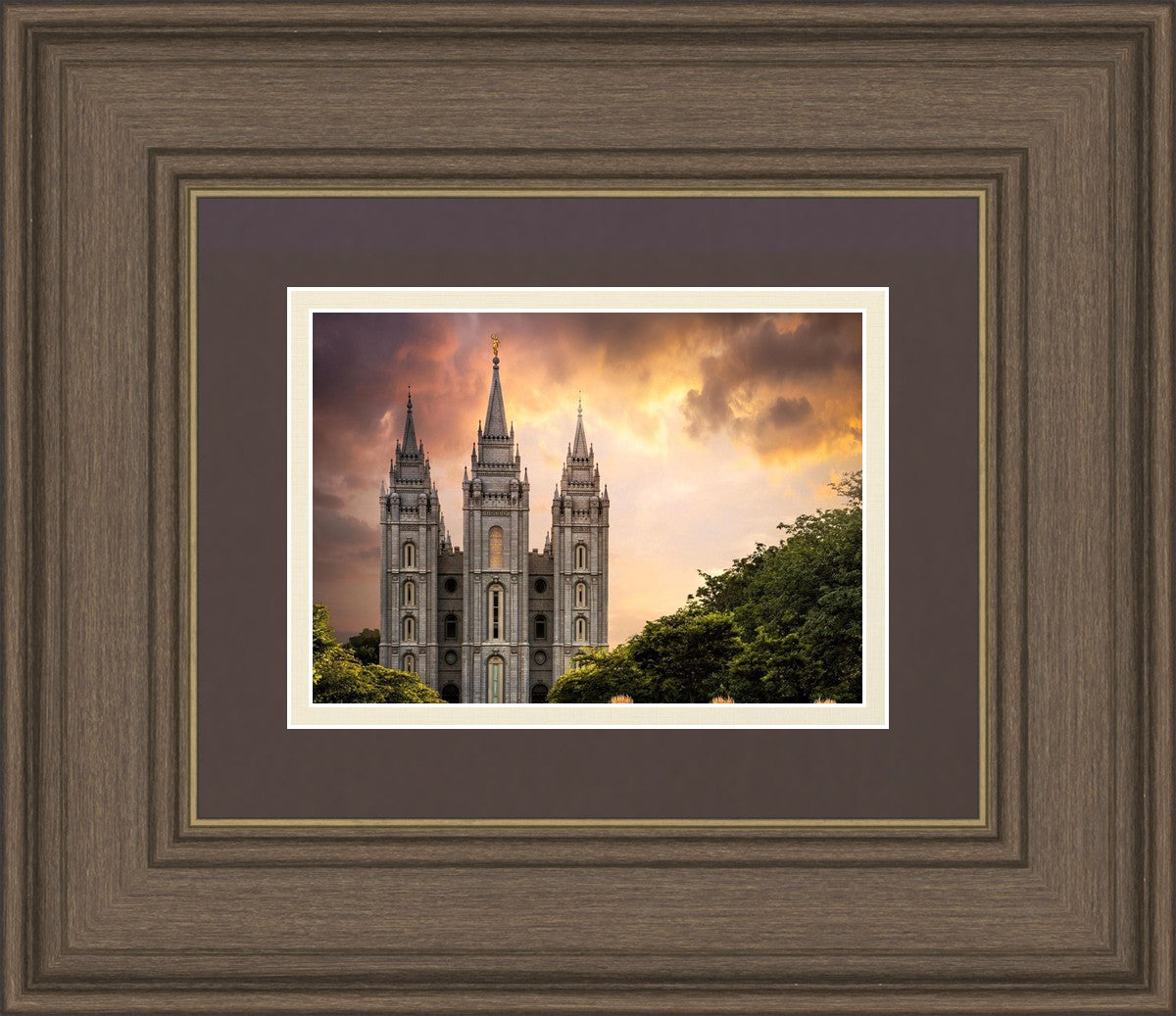 Salt Lake Temple Through the Clouds