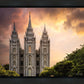 Salt Lake Temple Through the Clouds