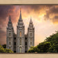 Salt Lake Temple Through the Clouds