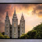 Salt Lake Temple Through the Clouds