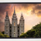 Salt Lake Temple Through the Clouds