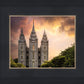 Salt Lake Temple Through the Clouds