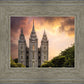 Salt Lake Temple Through the Clouds