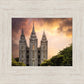 Salt Lake Temple Through the Clouds