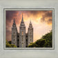 Salt Lake Temple Through the Clouds