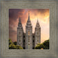 Salt Lake Temple Through the Clouds