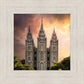 Salt Lake Temple Through the Clouds
