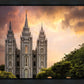 Salt Lake Temple Through the Clouds