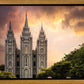 Salt Lake Temple Through the Clouds