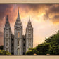 Salt Lake Temple Through the Clouds