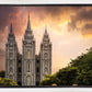Salt Lake Temple Through the Clouds