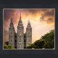 Salt Lake Temple Through the Clouds