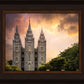 Salt Lake Temple Through the Clouds