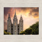 Salt Lake Temple Through the Clouds