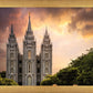 Salt Lake Temple Through the Clouds
