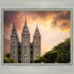 Salt Lake Temple Through the Clouds