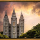 Salt Lake Temple Through the Clouds