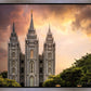 Salt Lake Temple Through the Clouds