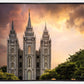 Salt Lake Temple Through the Clouds
