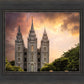 Salt Lake Temple Through the Clouds