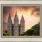 Salt Lake Temple Through the Clouds