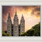 Salt Lake Temple Through the Clouds