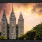 Salt Lake Temple Through the Clouds