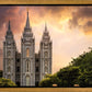 Salt Lake Temple Through the Clouds