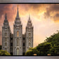 Salt Lake Temple Through the Clouds