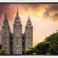 Salt Lake Temple Through the Clouds